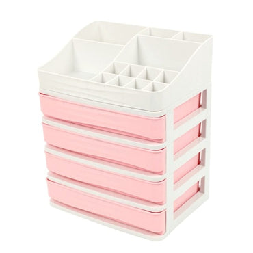 Makeup Organizer Cosmetic Box Case Large Capacity Makeup Storage Box Desktop Cosmetic Drawer Jewelry Nail Polish Container - east2cart.uk