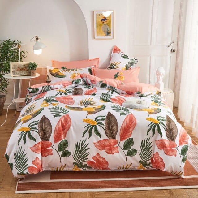 Nordic Lattice Duvet Cover 240x220 Pillowcase Printed Bedding Set Single Double Queen King Size Bed Sheet Quilt Sets Bedclothes - east2cart.uk