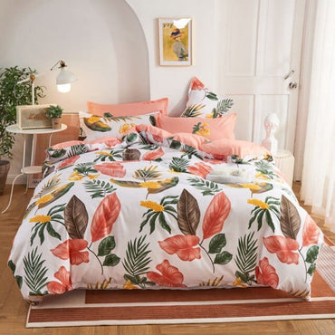 Nordic Lattice Duvet Cover 240x220 Pillowcase Printed Bedding Set Single Double Queen King Size Bed Sheet Quilt Sets Bedclothes - east2cart.uk