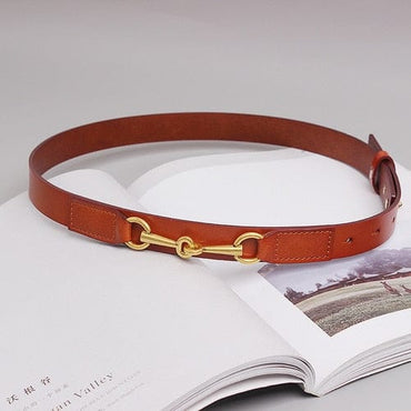 Simple Design Plain Real Cow Leather Belt Women Waistband Fashion All Match Jean Pant Dress Belt Genuine Leather Waist Belt 2021 - east2cart.uk