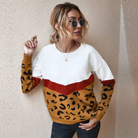 Leopard Print Knitted Sweater - east2cart.uk