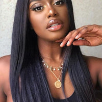 Straight Lace Front Human Hair T-Part - east2cart.uk