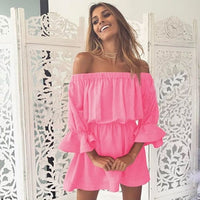 Summer Flare Sleeve Bandage Sundress - east2cart.uk