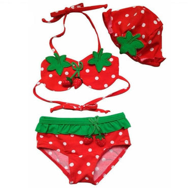Baby Girls Strawberry Swimsuit - east2cart.uk