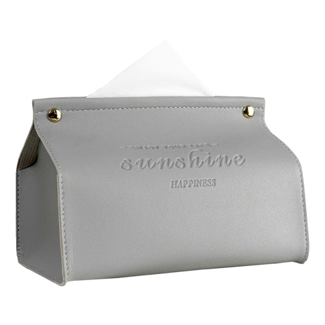 PU Leather Creative Luxury Tissue Box - east2cart.uk