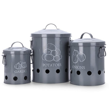 3 Pcs Food Container Storage Bins