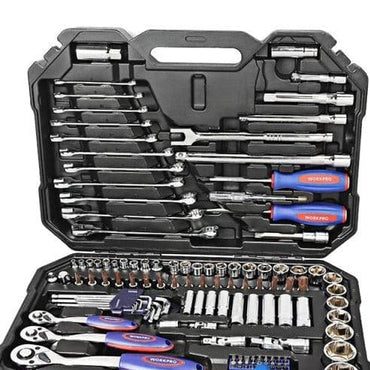 123PC Mixed Tool Mechanics Tool Set