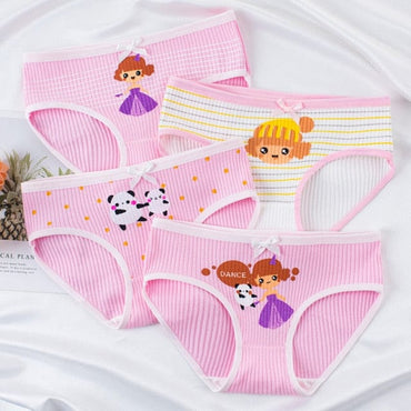 4PCS/Lot Baby Girl Boy Cute Cartoon Panties