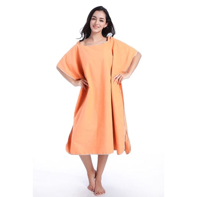 Zipsoft Beach Towel Microfiber Hooded Poncho Towel Bathrobe Poncho Hooded Absorbent Quick drying Easy for Changing Cloth 2021New - east2cart.uk