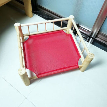 Pet Cat Solid Wood Bed Camp-bed Pet Rabbit Camp-bed Cat Dog Wooden Pet Kennel Removal Of Four Seasons Cat Sofa Bed - east2cart.uk