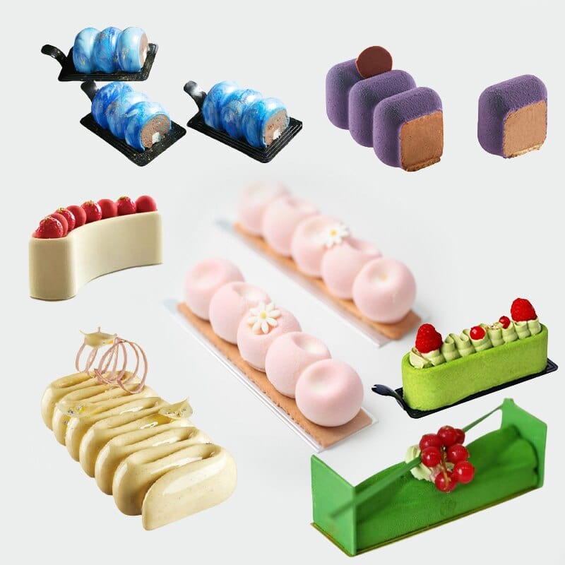 SHENHONG Non-Stick Silicone Cake Molds Long Twist Mousse Mould Kitchen Bakeware Party Pastry Baking Tools Dessert Decoration - east2cart.uk