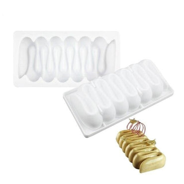 SHENHONG Non-Stick Silicone Cake Molds Long Twist Mousse Mould Kitchen Bakeware Party Pastry Baking Tools Dessert Decoration - east2cart.uk