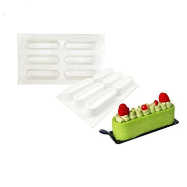 SHENHONG Non-Stick Silicone Cake Molds Long Twist Mousse Mould Kitchen Bakeware Party Pastry Baking Tools Dessert Decoration - east2cart.uk