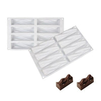 SHENHONG Non-Stick Silicone Cake Molds Long Twist Mousse Mould Kitchen Bakeware Party Pastry Baking Tools Dessert Decoration - east2cart.uk