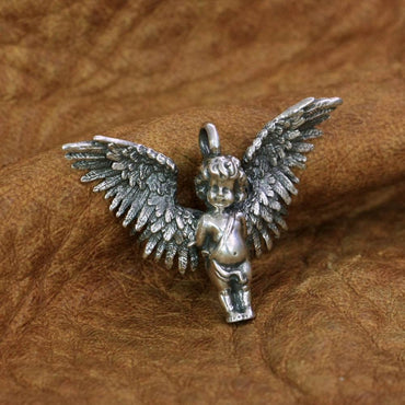 Sterling Silver Little Angel Pendant - east2cart.uk