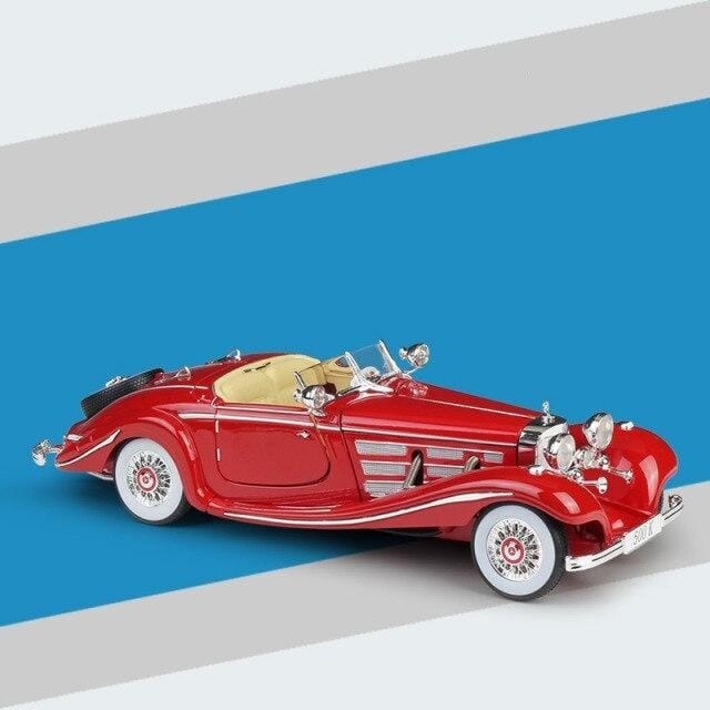 Maisto 1:18 Mercedes-Benz 500K Blcak Classic Car Simulation Alloy Car Model Collection Decoration Gifts toy - east2cart.uk