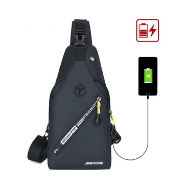 Men's Waterproof Crossbody with Earphone