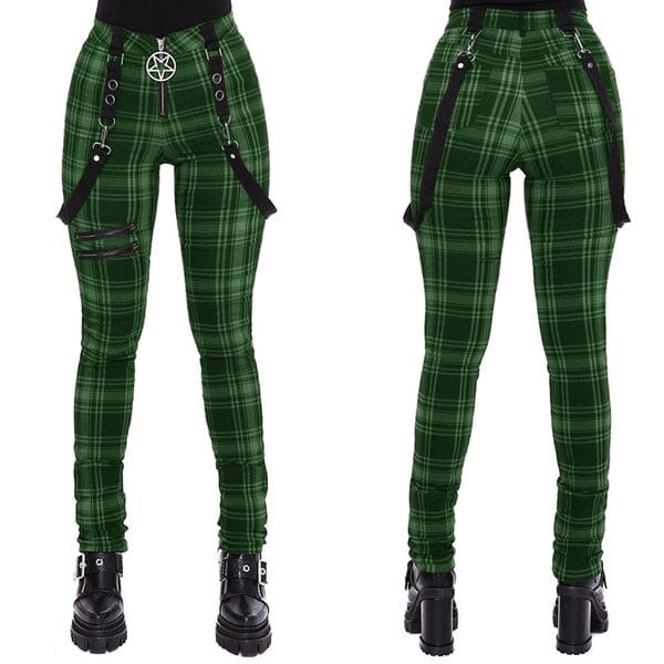 Plaid Gothic Trousers