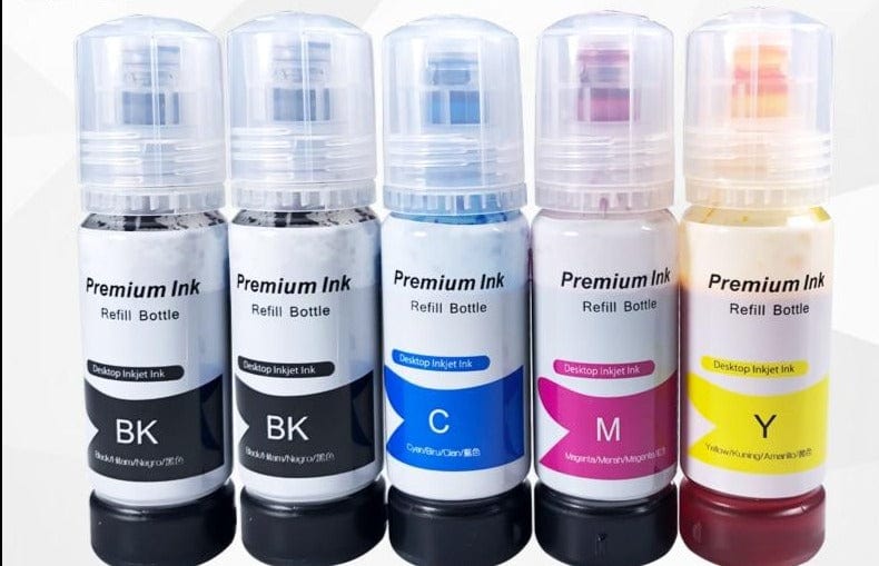 5 BottLe Epson Ecotank Printer Refill Ink - east2cart.uk