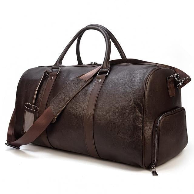 Unisex Genuine Leather Travel Bag - east2cart.uk