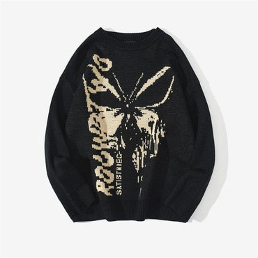 Men's Butterfly Printed Sweater - east2cart.uk