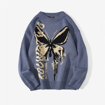 Men's Butterfly Printed Sweater - east2cart.uk