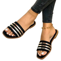 Ladies Fashion Open Toe Flat Sandals - east2cart.uk