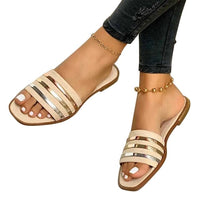 Ladies Fashion Open Toe Flat Sandals - east2cart.uk