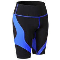 Women Elastic Patchwork Gym Shorts - east2cart.uk