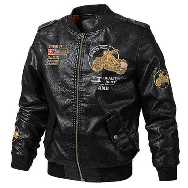 Men's Classic Motorcycle Leather Jacket