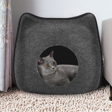 Cat Bed House With Cushion - east2cart.uk