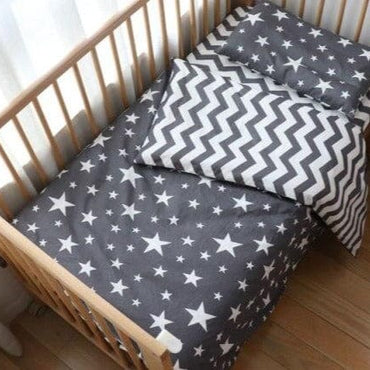 Nordic Striped Star Crib Bedding Set For Newborn - east2cart.uk