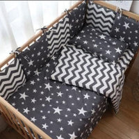 Nordic Striped Star Crib Bedding Set For Newborn - east2cart.uk
