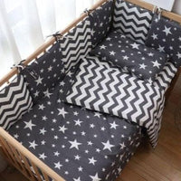 Nordic Striped Star Crib Bedding Set For Newborn - east2cart.uk