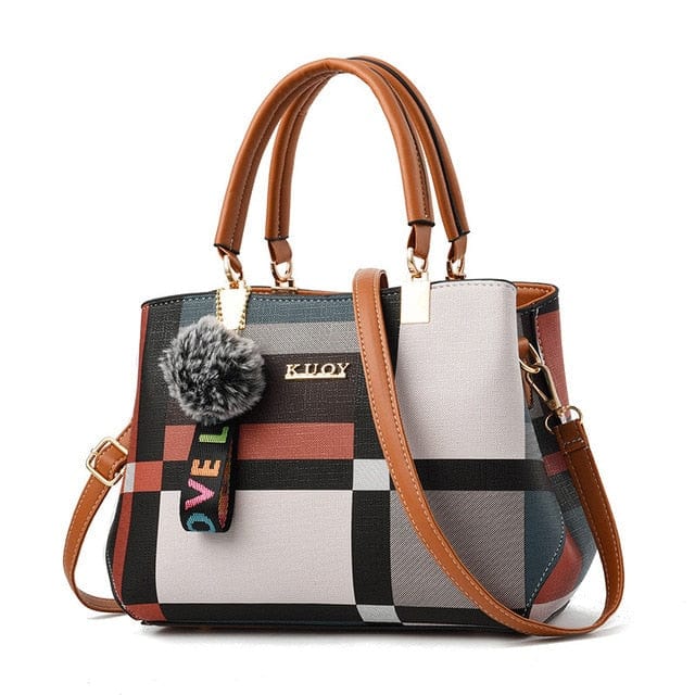 Women Designer Brand Plaid Shoulder Bag - east2cart.uk