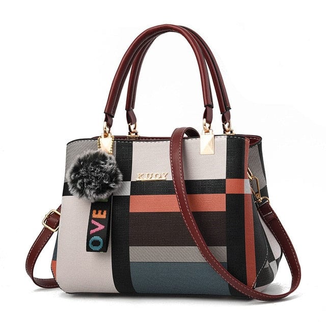 Women Designer Brand Plaid Shoulder Bag - east2cart.uk