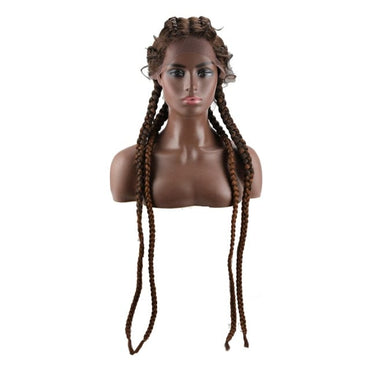 30 inch Braided Synthetic Lace Front Wig - east2cart.uk