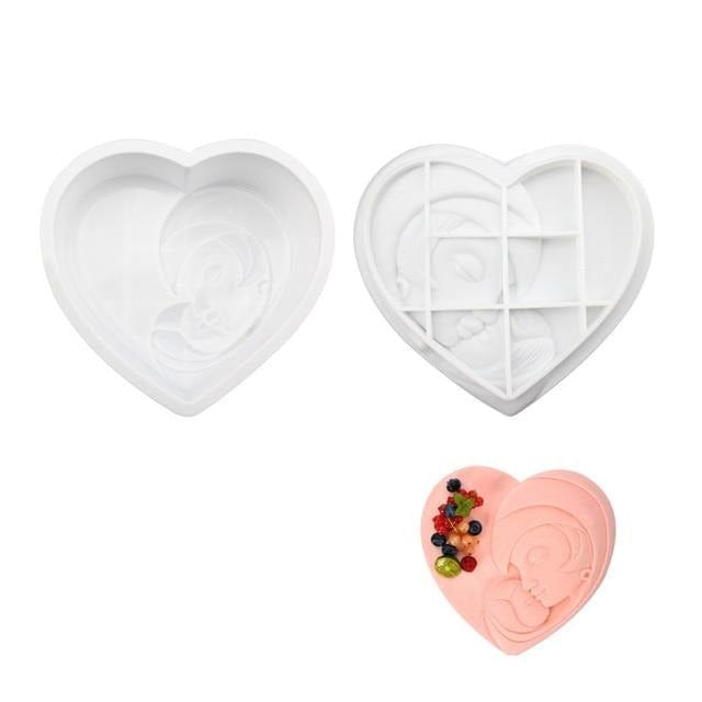 Heart Shaped Mousse Pastry Moulds