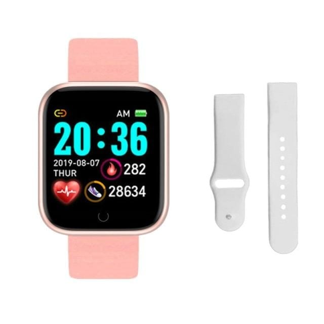 Y68 Smartwatch Women Men Sport Bluetooth Smart Band Heart Rate Monitor Blood Pressure Fitness Tracker Bracelet for Android IOS - east2cart.uk