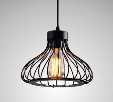 Vintage Metal Cage Ceiling Lamp