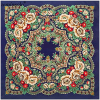 Luxury Brand 100% Twill Silk Scarf Square 130*130cm Scarf Scarves New Design Print Kerchief Women Neck Shawl Wraps Echarpe Hijab - east2cart.uk