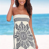 Off Shoulder Strapless Boho Beach Dress - east2cart.uk