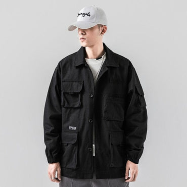 Pure Cotton Green Cargo Jacket