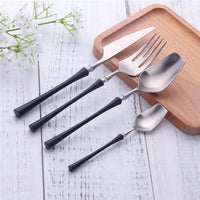 Stainless Steel Cutlery Set Gold Dinnerware Set Western Food Cutlery Tableware Dinnerware Christmas Gift Forks Knives Spoons - east2cart.uk