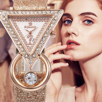 Creative Luxury Triangle Rhinestone Ladies Watch - east2cart.uk