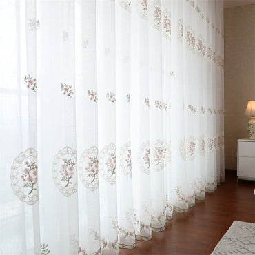 White Tulle Sheer Window Curtains for Living Room Modern Voile Curtain For Bedroom Wedding Decor Drape Blinds Home Custom Size - east2cart.uk