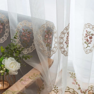 White Tulle Sheer Window Curtains for Living Room Modern Voile Curtain For Bedroom Wedding Decor Drape Blinds Home Custom Size - east2cart.uk