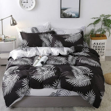 Nordic Lattice Duvet Cover 240x220 Pillowcase Printed Bedding Set Single Double Queen King Size Bed Sheet Quilt Sets Bedclothes - east2cart.uk