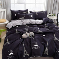 Nordic Lattice Duvet Cover 240x220 Pillowcase Printed Bedding Set Single Double Queen King Size Bed Sheet Quilt Sets Bedclothes - east2cart.uk