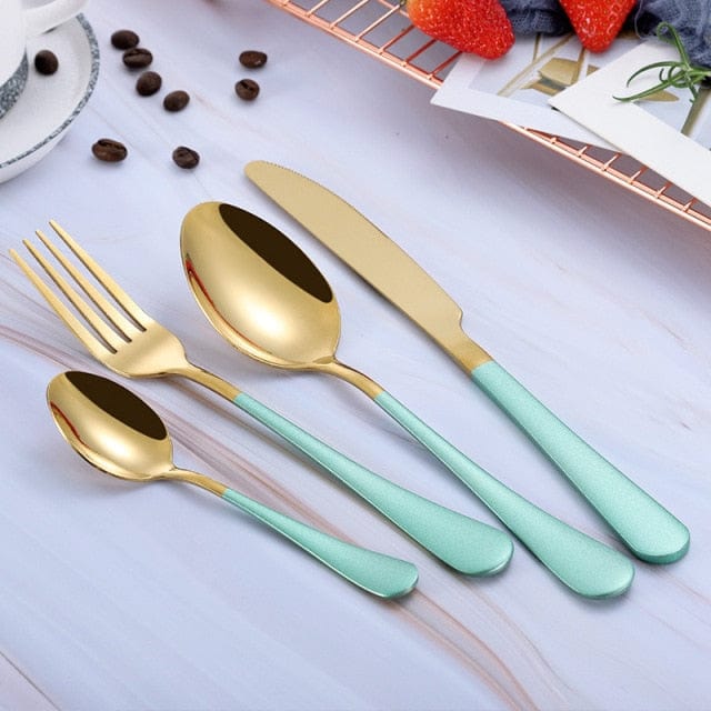 Multi-Colors Rainbow Cutlery Set - east2cart.uk